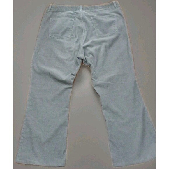 Talbots Women's 16 Curvy Corduroy Jeans Gray Bootcut Flare Soft Stretch - Picture 6 of 13